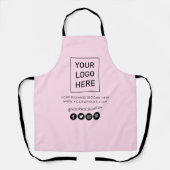 Tablier Votre entreprise Logo et Entreprise de texte Marqu (Recto)