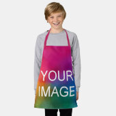 Tablier Votre Image Photo Ajouter Un Texte Ou Un Nom Enfan (Porté)
