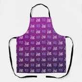 Tablier Votre logo | 2 Images téléchargées ou logos profes (Recto)