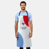 Tablier Votre logo et votre texte d'entreprise (Porté)