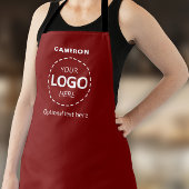 Tablier Votre logo ici - Simple Custom Red Business