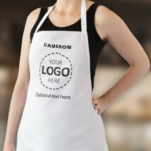 Tablier Votre logo ici - Simple Custom White Business