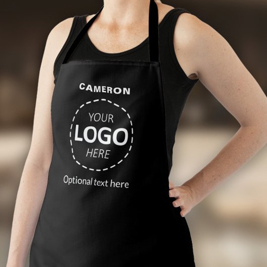 Tablier Votre logo ici - Simple personnalisation Black Bus
