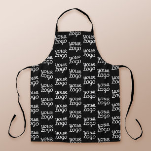 Tablier Votre logo Motif de logo simple répétitif