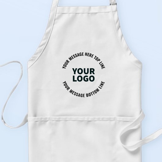 Tablier Votre logo ou image | Texte éditable gras