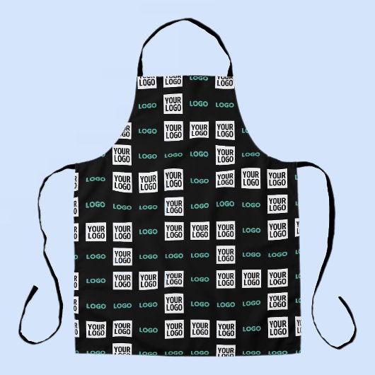 Tablier Votre logo ou image | Zig Zag Motif avec deux imag