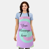 Tablier Votre message ici ajouter du texte nom monogramme (Porté)