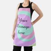 Tablier Votre message ici ajouter du texte nom monogramme (Insitu)