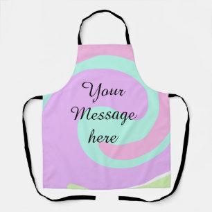 Tablier Votre message ici ajouter du texte nom monogramme