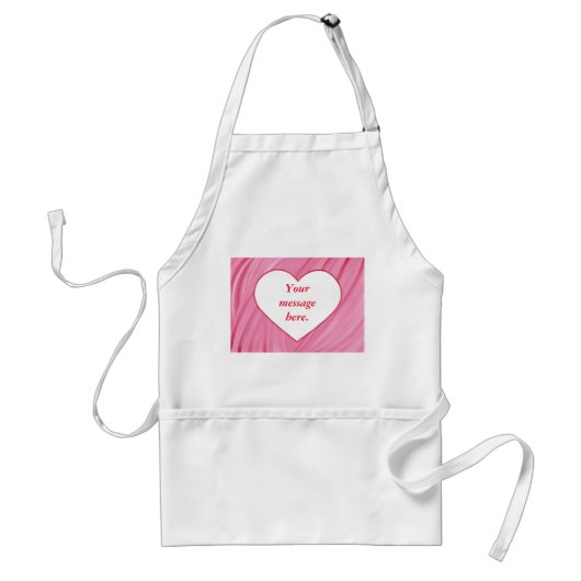 Tablier Votre message White Heart Red Blends Aprons (Devant)