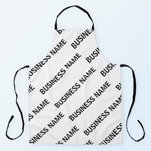 Tablier Votre modèle de nom d'entreprise Noir & Blanc
