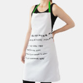 Tablier Votre nom d'entreprise Info Société Modèle Apron (Insitu)