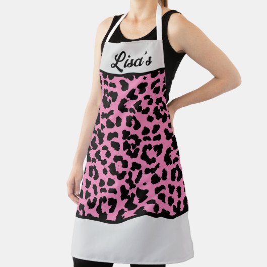 TABLIER VOTRE NOM EMPREINTE DE LÉOPARD (Insitu)