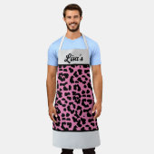 TABLIER VOTRE NOM EMPREINTE DE LÉOPARD (Porté)