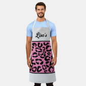 TABLIER VOTRE NOM EMPREINTE DE LÉOPARD (Porté)