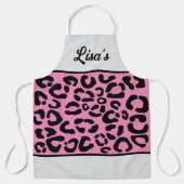 TABLIER VOTRE NOM EMPREINTE DE LÉOPARD (Recto)