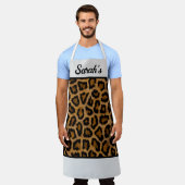 TABLIER VOTRE NOM EMPREINTE DE LÉOPARD (Porté)