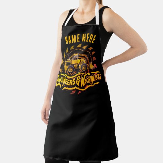 Tablier VOTRE NOM Ingénieur et Machiniste (Insitu)