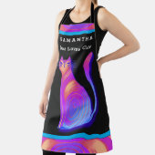 Tablier Votre nom Just Love Cats mignon Cat Citation (Insitu)