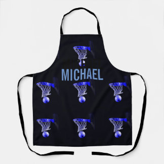 Tablier Votre nom personnalisable Basketball Artwork Pop A