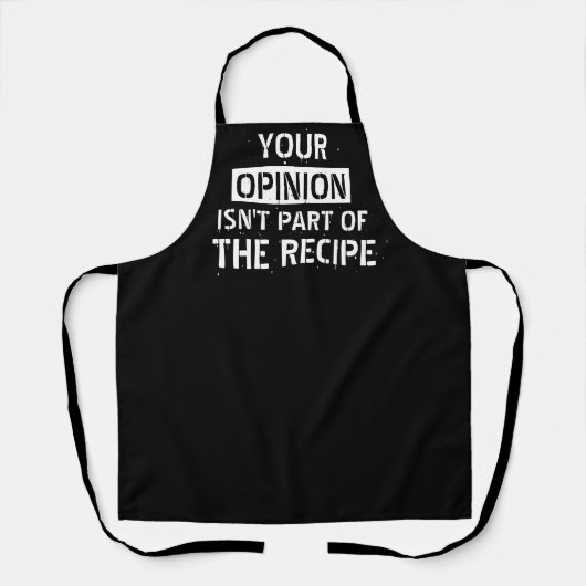 Tablier Votre opinion drôle (Recto)