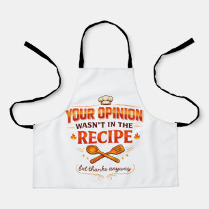 Tablier Votre opinion n'était pas dans la recette mais mer