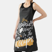 Tablier Votre opinion n'était pas dans le lecteur de Cuisi (Insitu)