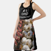 Tablier Votre photo, #1 Papa, Nom ou Garlic / Poivrons (Insitu)