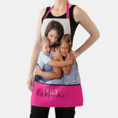 Tablier Votre photo Meilleure maman Jamais Nom Rose (Insitu)