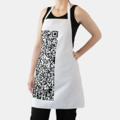 Tablier Votre QR Code Scan Info Funny Apron Couleur person (Insitu)
