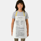 Tablier Votre Recette Couleur modifiable Apron enfant pers (Insitu)