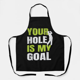 Tablier Votre Trou Est Mon Objectif - Golf Player Humour d