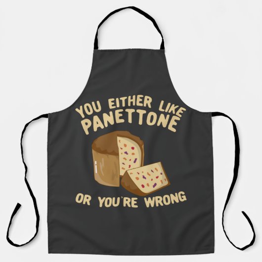 Tablier Vous aimez Panettone ou vous avez tort (Recto)