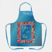 Tablier Vous Avez Ce Ressort Rose Blossoms Inspirant (Recto)