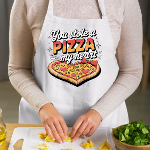 Tablier Vous avez volé une pizza Mon coeur - Design de sty