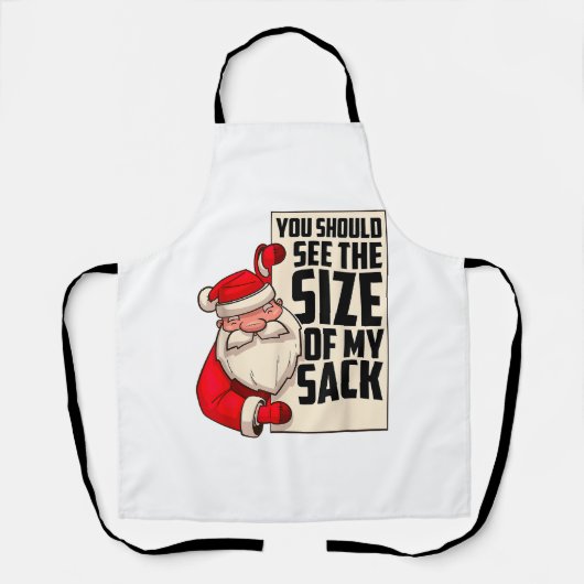 Tablier Vous Devriez Voir La Taille De Mon Sack Drôle Père (Recto)
