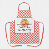 Tablier Vous êtes aimés de mes tomates à la tête (Recto)