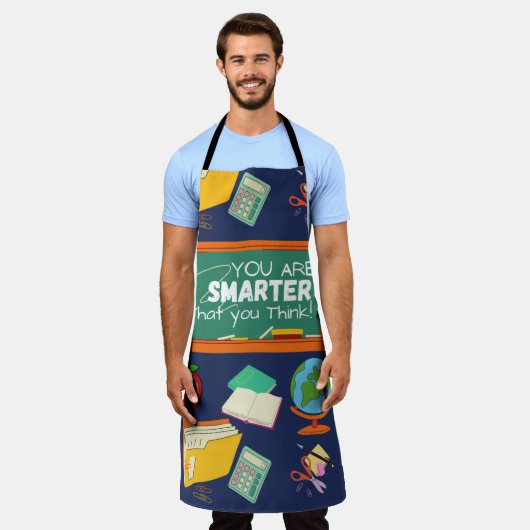 TABLIER VOUS ÊTES INTELLIGENT QUE VOUS PENSEZ, ENSEIGNANT, (Porté)