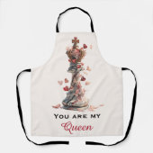 Tablier Vous êtes ma Reine Chess Saint-Valentin (Recto)