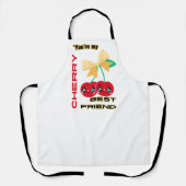 TABLIER VOUS ÊTES MON MEILLEUR AMI CHERRY (Recto)