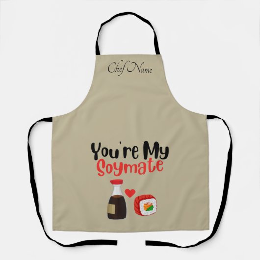 Tablier Vous êtes Mon Soymate, Soy (Recto)