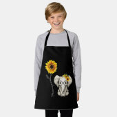 Tablier Vous Êtes Mon Sunshine Hippie Sunflower Elephant (Porté)