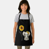 Tablier Vous Êtes Mon Sunshine Hippie Sunflower Elephant (Insitu)