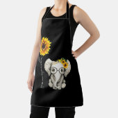 Tablier Vous Êtes Mon Sunshine Hippie Sunflower Elephant (Insitu)