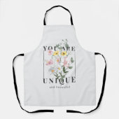 Tablier Vous êtes un Slogan floral unique (Recto)