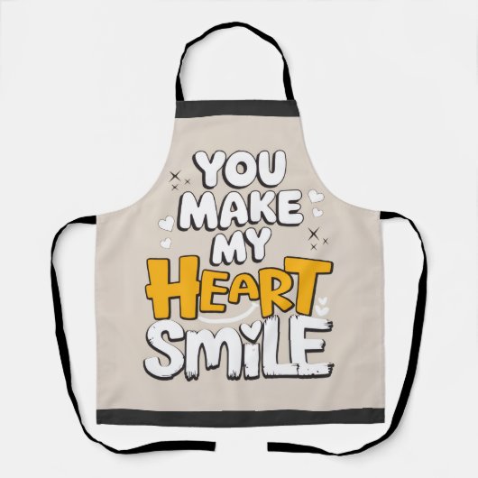 Tablier Vous Faites Sourire Mon Cœur (Recto)