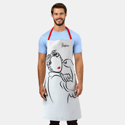 Tablier Vous pouvez le cuire - Rosie élégant le Riveter (Porté)