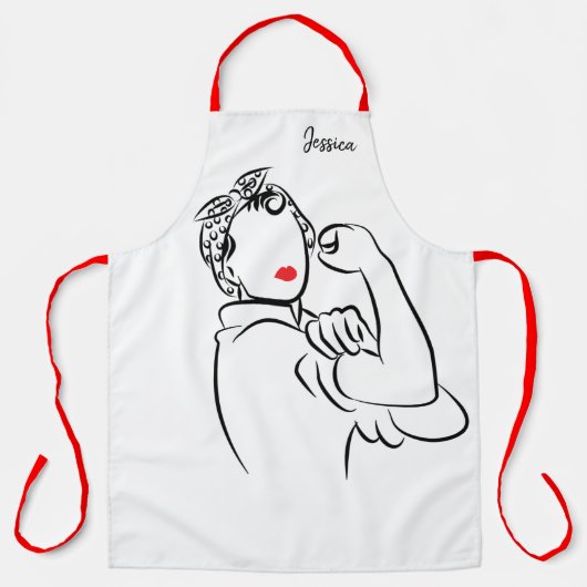 Tablier Vous pouvez le cuire - Rosie élégant le Riveter (Recto)