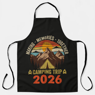 Tablier Voyage de camping familial au coucher du soleil ré
