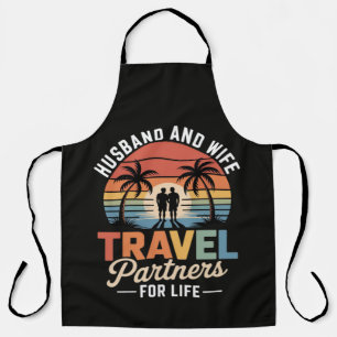 Tablier Voyage de plage - Mari et femme partenaires de voy
